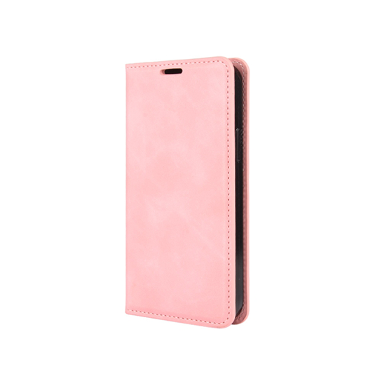 iPhone 12 Pro | iPhone 12 Pro - Soft Power™ Flip Læder Etui / Pung - Lyserød - DELUXECOVERS.DK
