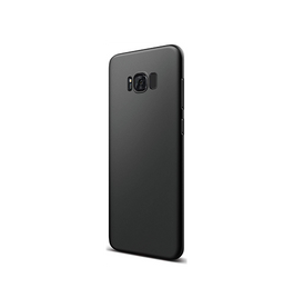 Samsung Galaxy S8+ | Samsung Galaxy S8+ (Plus) - Novo Frosted Matte Slim Silikone Cover - Sort - DELUXECOVERS.DK