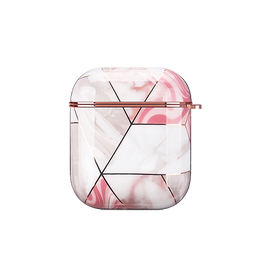 Airpods 1/2 | AirPods 1/2 | UNIQ™ Marmor Beskyttelse Cover - Rose Pearl - DELUXECOVERS.DK