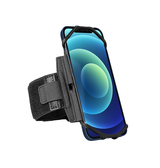iPhone Løbeudstyr | iPhone 12 Pro Max - Fit4Run™ Sports / Løbearmbånd - Sort - DELUXECOVERS.DK