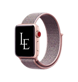 Apple Watch 38mm | Apple Watch (38/40/SE/41mm) - L'Empiri™ Nylon Velcro Rem - Rose - DELUXECOVERS.DK