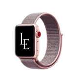 Apple Watch 42mm | Apple Watch (42/44/SE/45/46/49mm) - L'Empiri™ Nylon Velcro Rem - Rose - DELUXECOVERS.DK