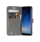 Samsung Galaxy S9 | Samsung Galaxy S9 - Muxma Premium Flip Stof Etui - Sort - DELUXECOVERS.DK