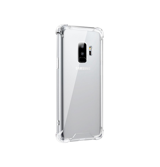 Samsung Galaxy S9+ | Samsung Galaxy S9+ (Plus) - Silent Stødsikker Silikone Cover - Gennemsigtig - DELUXECOVERS.DK