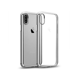 iPhone X / XS | iPhone X/Xs - Valkyrie Silikone Hybrid Cover - Sølv - DELUXECOVERS.DK