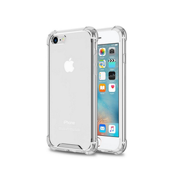 iPhone 6 / 6s | iPhone 6/6s - Silent Stødsikker Silikone Cover - Gennemsigtig - DELUXECOVERS.DK