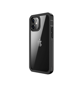 iPhone 12 Mini | iPhone 12 Mini - ToughCase Hybrid-X Håndværker Cover - Sort - DELUXECOVERS.DK
