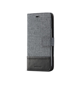iPhone XS Max | iPhone Xs Max - Muxma Premium Flip Stof Etui - Sort - DELUXECOVERS.DK