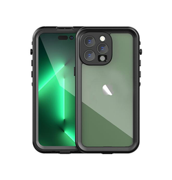 iPhone 13 Pro | iPhone 13 Pro - Redpepper™ IP68 Vandtæt Håndværker Cover - Sort - DELUXECOVERS.DK