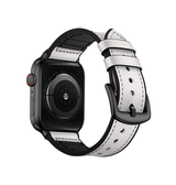 Apple Watch 38mm | Apple Watch (38/40/SE/41mm) - Deluxe™ Milano Ægte Læder Rem - Hvid - DELUXECOVERS.DK