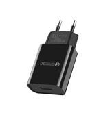 Vægoplader | Quick Charger 3.0 | Hurtig USB Vægoplader - 15W - Sort - DELUXECOVERS.DK