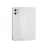 iPhone 12 Mini | <AAA>iPhone 12 Mini - Ultratynd Matte Series Cover V.2.0 - Hvid/Klar - DELUXECOVERS.DK