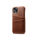 iPhone 11 Pro Max | iPhone 11 Pro Max - NX Design Læder Cover M. Kortholder - Brun - DELUXECOVERS.DK