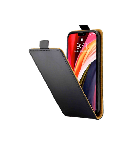 iPhone 13 Mini | iPhone 13 Mini - Diary Vertikal Læder FlipCover Etui - Sort - DELUXECOVERS.DK