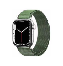 Apple Watch 38mm | Apple Watch (38/40/SE/41mm) - L'Empiri™ Nylon Shift Rem - Grøn - DELUXECOVERS.DK