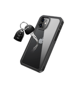 iPhone 12 Mini | iPhone 12 Mini - ToughCase Hybrid-X Håndværker Cover - Sort - DELUXECOVERS.DK