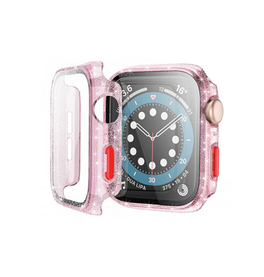 Apple Watch Cover | Apple Watch (38/40/42/44mm) - NX 360° Glitter Cover - Rose - DELUXECOVERS.DK