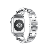 Apple Watch 42mm | Apple Watch (42/44/SE/45mm & Ultra) - CNC Diamant Stål Urrem - Sølv - DELUXECOVERS.DK