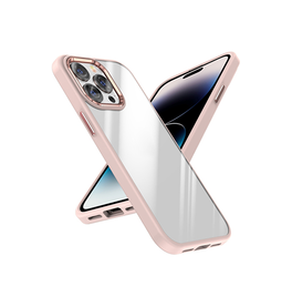 iPhone 14 Pro Max | iPhone 14 Pro Max - iProtect™ Stødsikkert Silikone Cover - Pink - DELUXECOVERS.DK