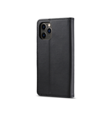 iPhone 12 Pro Max | iPhone 12 Pro Max - LC.IMEEKE™ Læder Cover M. Kortholder - Sort - DELUXECOVERS.DK