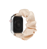 Apple Watch 38mm | Apple Watch (38/40/SE/41/42mm) - Scrunchie Velour Dame Armbånd - Fersken - DELUXECOVERS.DK