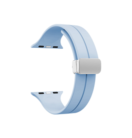 Apple Watch 42mm | Apple Watch (42/44/SE/45mm & Ultra) - S-Line™ Silikone Rem - Lyseblå - DELUXECOVERS.DK