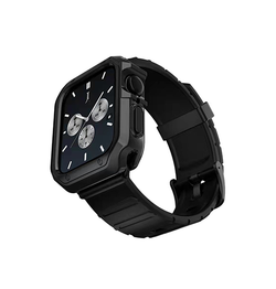 Apple Watch 42mm | Apple Watch (45mm) - K2™ Stødsikkert Håndværker Rem / Cover - Sort - DELUXECOVERS.DK