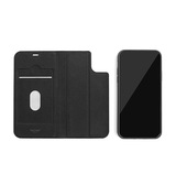 iPhone XS Max | iPhone XS Max - FolioPro 2-i-1 Etui M. Magnetisk Aftageligt Cover - Sort - DELUXECOVERS.DK