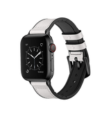 Apple Watch 42mm | Apple Watch (42/44/SE/45mm & Ultra) - Deluxe™ Milano Ægte Læder Rem - Hvid - DELUXECOVERS.DK