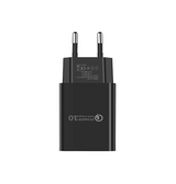 Vægoplader | Quick Charger 3.0 | Hurtig USB Vægoplader - 15W - Sort - DELUXECOVERS.DK