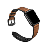 Apple Watch 42mm | Apple Watch (42/44/SE/45mm & Ultra) - Deluxe™ Milano Ægte Læder Rem - Brun - DELUXECOVERS.DK