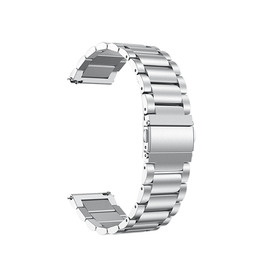 Samsung Galaxy Watch 3 (20mm) | Samsung Galaxy Watch 3 (41mm) - L'Empiri™ Premium 316L Stål Rem - Sølv - DELUXECOVERS.DK