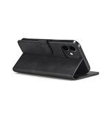 iPhone 12 Mini | iPhone 12 Mini - LC.IMEEKE™ Læder Cover M. Kortholder - Sort - DELUXECOVERS.DK