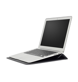 Macbook Sleeve | MacBook Air 11" - Retro Diary Læder Sleeve - Vintage Sort - DELUXECOVERS.DK