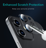 iPhone Beskyttelsesglas | iPhone 12 - TOTU®  Bagside Kamera Linse Beskyttelsesglas - Sort - DELUXECOVERS.DK