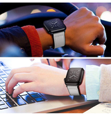 Apple Watch 42mm | Apple Watch (42/44/SE/45/46/49mm) - Milano Vegan Læder Rem - Hvid - DELUXECOVERS.DK