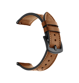Samsung Galaxy Watch 4 | Samsung Galaxy Watch 4 -  L'Empiri™ Plum Blossom Ægte Læder Rem - Brun - DELUXECOVERS.DK