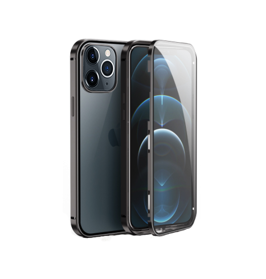 iPhone 12 Pro Max | iPhone 12 Pro Max - Full 360⁰ Cover Magnetisk m. Beskyttelseglas - DELUXECOVERS.DK