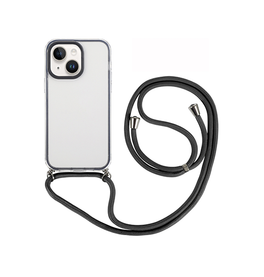 iPhone 14 Max | iPhone 14 Plus - Deluxe™ Silikone Cover M. Strop - Sort - DELUXECOVERS.DK