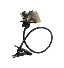 Mobil Stander | Universal Mobilholder til Sengebordet, Bilen - Sort - DELUXECOVERS.DK