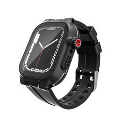 Apple Watch 38mm | Apple Watch (41mm) - RedPepper™ R1 - Håndværker Rem / Cover - Sort - DELUXECOVERS.DK