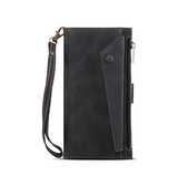 iPhone 14 Max | iPhone 14 Plus - ESEBLE™ Læder Cover Etui M. Pung - Sort - DELUXECOVERS.DK