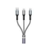 Kabel | WEKOME™ | 3-i-1 USB-A til Lightning / USB-C / MicroUSB - 2M - DELUXECOVERS.DK