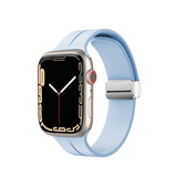 Apple Watch 38mm | Apple Watch (38/40/SE/41/42mm) - S-Line™ Silikone Rem - Lyseblå - DELUXECOVERS.DK