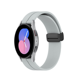 Samsung Galaxy Watch 3 (20mm) | Samsung Galaxy Watch 3 (41mm) - DeLX Straight-Line Silikone Rem - Grå - DELUXECOVERS.DK