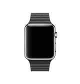 Apple Watch 38mm | Apple Watch (38/40/SE/41/42mm) - Valence™ Loop Læder Rem - Sort - DELUXECOVERS.DK