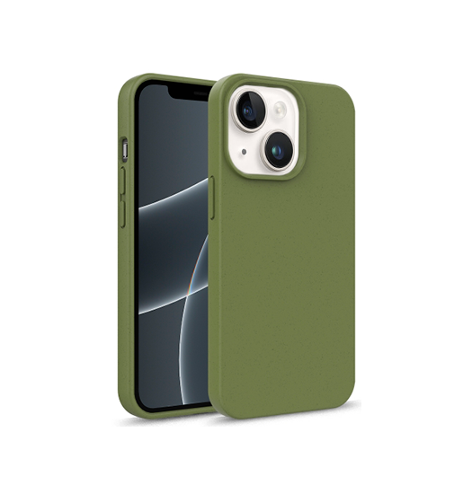 iPhone 13 Mini | iPhone 13 Mini - EcoCase™ 100% Plantebaseret Cover - Mørkegrøn - DELUXECOVERS.DK