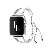 Apple Watch 42mm | Apple Watch (42/44/SE/45mm & Ultra) - L'Empiri™ Dame Stål Rem - Sølv - DELUXECOVERS.DK