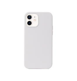iPhone 12 Mini | iPhone 12 Mini - DeLX™ Pastel Silikone Cover - Hvid/Lysegrå - DELUXECOVERS.DK