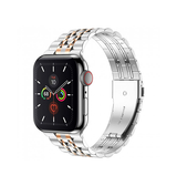 Apple Watch 38mm | Apple Watch (38/40/SE/41mm) - Butterfly Stål Urlænke - Sølv/Rose - DELUXECOVERS.DK
